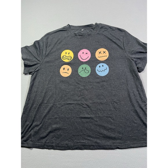 Emoji Unisex Size 3XL Short Sleeve "It's Okay To Feel All The Feels" T-Shirt - Picture 2 of 7